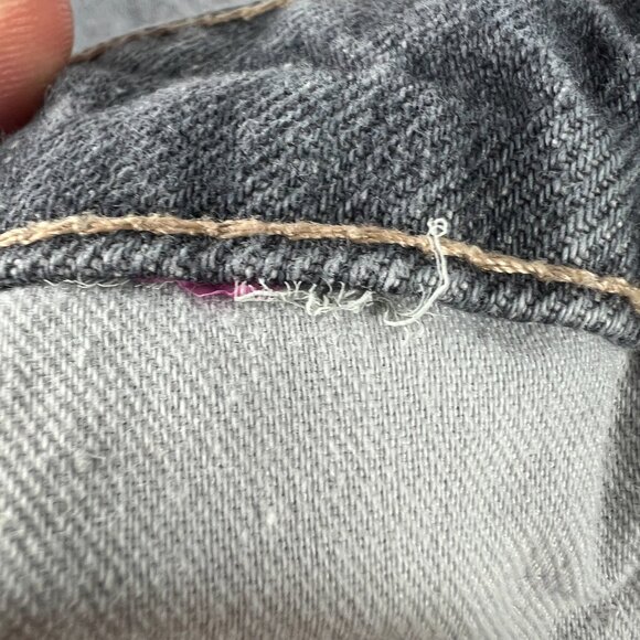 Zara Jeans Women's 26x26* High Rise Mom Straight Crop Grey Faded Denim Tag 4 - Picture 2 of 16